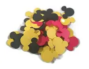 Magical Mouse Confetti - Red/Black/Yellow - 100pcs