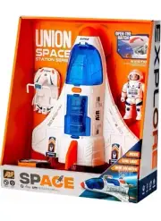 Spaceship Shuttle Rocket Ship Toy with Astronaut Figure. Lights/sound