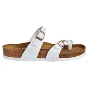Birkenstock Unisex Mayari Birko-Flor Regular Fit Sandals White (EU 37-44) 42
