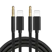 For iPhone 14 13 12 11 8 Pin to 3.5mm Jack AUX Cable Headphone Car Audio Adapter
