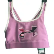 Under Armour Light Purple Camo Logo Front Cross Back Youth Large Sportsbra NWT