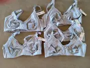 42D Wire-free Bra - PINK Kmart Brand - Gray - Lot of 5 - New with tags