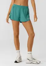 [Lorna Jane] Lightspeed Phone Pocket Run Shorts in Green, Size - Medium M Jewel