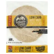 La Tortilla Factory Whole Wheat Flour Tortilla Large 17.5 oz (Pack of 10)