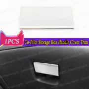Silver Steel Co-Pilot Storage Box Handle Cover Trim For Nissan Sentra 2020-2024 (for: Nissan)