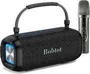 Portable Karaoke Machine, Bluetooth Speaker with Microphone, Three Echo Levels,