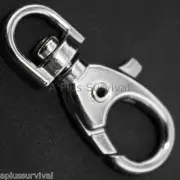 10 Pack Swivel Clip Snap Hook 1.5" Paracord Survival Lanyard Bracelets Keychains