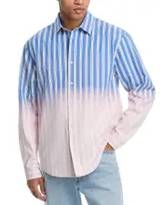 Pleasures Regular Fit Ombre Button Front Shirt