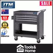 ITM Tool Cart Shelf With Side Panels & 3 Lockable Drawers - PB-CTCH5086