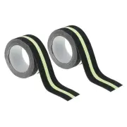 2Pcs 2"x16.4' Anti Slip Safety Grip Tape Glow in Dark Friction Grip Tape Black
