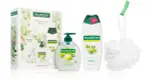 Palmolive Naturals Olive Women's Shower Gift Set Cleansing Sponge + Liquid Hand Soap 300ml + Bath and Shower Gel Cream 500 ml