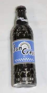 Sun Crest Soda - Atlanta, GA - 1962 - 10 oz - Grape Soda Full Bottle