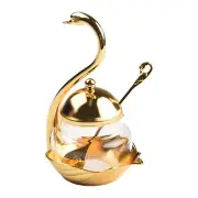 Swan Rack Seasoning Container with Serving Spoon Convenient and Versatile