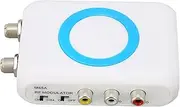 Professional Digital RF Modulator for CATV Systems, RF Modulator Coaxial Adapter, VHF Demodulator Converter, HD Input, AV RF Output