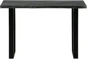 Generic Console Table Solid Mindi Wood 110x35x75 cm Grey