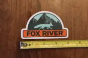 FOX RIVER Ski Socks STICKER Decal NEW