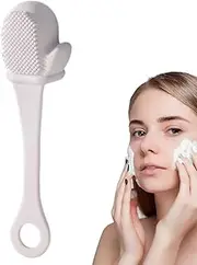 Xatteua Silicone Facial Cleansing Brush,Silicone Nose Cleaning Blackhead Manual Face Scrubber - Deep Cleaning Soft Scrub Brush Face Brush for Nose & Blackhead
