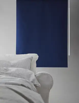 IKEA 遮光捲簾, 藍色, 180x195 公分