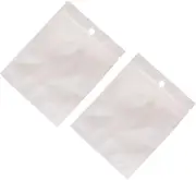 FIXOSHEE 100pcs Clear Plastic Jewelry Storage Bags Re Sealable Pouches Moisture Resistant for Organizing Jewelry Accessories