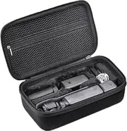 Carrying Bag for OsmoPocket 3, Creator Combo Accessories, Portable Travel Storage Protective Cases with Hand Strap & Mesh Pocket (Black)