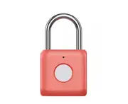 Xiaomi Kitty Smart Touch Fingerprint Door Lock USB Charging Keyless Anti Theft Padlock Mijia Travel Case Drawer Safety Lock - Red