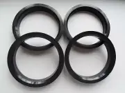 4 Polycarbon Plastics hub centric rings vehicle side 57.1mm to rims side 66.45mm