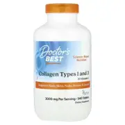 2 X Doctor's Best, Collagen Types 1 and 3 with Vitamin C, 1,000 mg, 540 Tablets