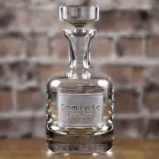 Best Man Gift Engraved Decanter for Whiskey, Scotch, Bourbon, Rye, Gin, Vodka, L