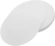 NOLITOY 100 Pcs Filter Paper Unbleached Round Pleated Coffee Paper Filter Filters Discs Chemistry Lab Paper Qualitative Grade Lab Paper Medium Flow Size Coffee Machines Filter White