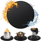 36'' Fire Pit Mat for Solo Stove Bonfire Double-Sided Fireproof Under Grill M...