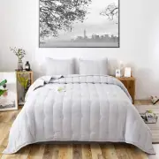 Twin Quilt Bedding Set - Light Weight Breathable Ultra-Soft, Allover Geometri...