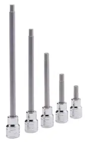 Genius Tools 1/2" Dr. 14mm Hex Bit Socket, 150mmL - 444+2654