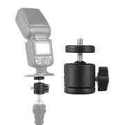 360° Mini Ball Head Ballhead with 1/4" to 3/8" Adapter for Camera Light Stand