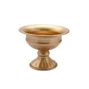 Gold 2 Metal 4" Wine Goblet Style Mini Compote Vases Flower Pots Wedding Party