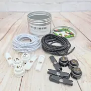 EIKOSON Elastic No Tie Shoelaces, REFLECTIVE ShoelaceS ,No Tie Elastic (2 pairs)