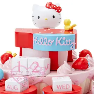 ♥小花花日本精品♥hello kitty凱蒂貓造型萬年曆-草莓款 可愛萬年曆 送人居家禮物必備 62043909