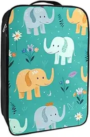 [YTYVAGT] Shoe Bags for Travel,Travel Shoe Bags for Packing,Shoe Travel Bag,Elephant Green Background