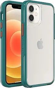 LifeProof SEE Shockproof and Drop Proof Ultra-Slim Mobile Phone Protective Case for iPhone 12 Mini, Clear/Green