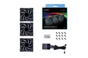 Lian Li UNI FAN TL LCD 120 ARGB 120mm Black PWM Fan - 3 Pack