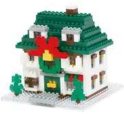 NEW NANOBLOCK Christmas Xmas House Nano Block Micro-Size Building Blocks NBH-034