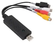 Adapter capture card of easycap USB 2.0 audio video VHS to DVD PC HDD converter