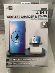 Case Logic 4in1 Qi Wireless Charger & Stand Holds IPhone IWatch Ipods USB-C cord