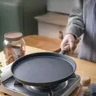 Cast Iron Frying Pan Non Stick Multi Purpose Griddle For Baking Stove Top