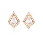 Georgini Rock Star Shield Rose Gold Earrings