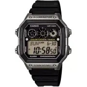 Casio AE1300WH-8AV, 10 Year Battery Watch, 100M, Alarm, Illuminator, Countdown