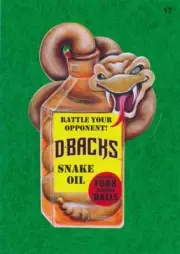 2016 TOPPS WACKY PACKAGES MLB - ARIZONA DIAMONDBACKS SNAKE OIL - GREEN GRASS!!!