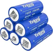 2.3V 40Ah 6pcs Lto Lithium Titanate Battery Cylindrical Cell Yinlong 66160 Quick-Charging Batteries Pack,10C Rate,30000 Deep Cycles,-50℃~60℃ Suitable for Extreme Temperatures