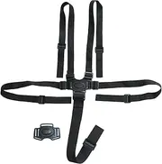 5 Point Harness Car Seat, Adjustable Car Seat Harness for Kids, Easy to Install/Remove High Chair Straps Replacement for High Chairs, Strollers, Prams