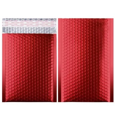 4x8 Inch Bubble Mailers Christmas Red Padded Bags For Gifts Bubble Mailers