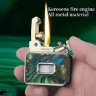 Honest Retro Mini Metal Kerosene Windproof Cigarette Lighter Exquisite Gifts
